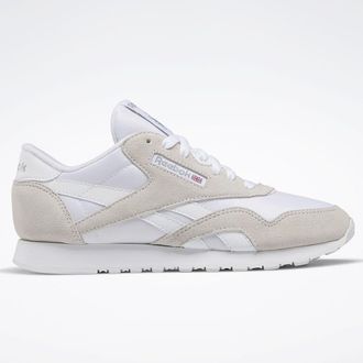Reebok Classic Nylon Mens White Trainers - Size UK 6.5
