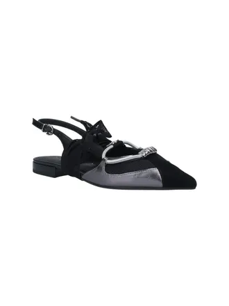 Pinko Womens Flat Shoes Black Upper: Goat Leather