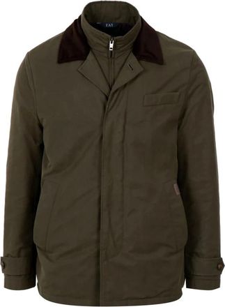 Fay Morning Raincoat - Heren - Regenjassen - Groen - S - Katoen - Jassen