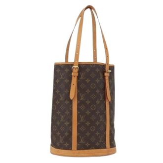 Louis Vuitton Pre-owned Bucket Bags, female, Brown, Size: ONE SIZE Pre-owned Bucket Bag