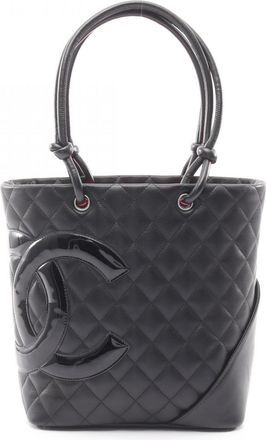 Chanel Black Leather Tote Bag (Pre-Owned)