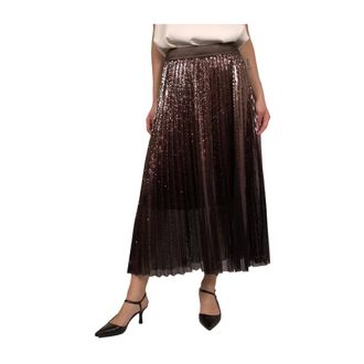 PESERICO Dames, Rokken, Bruin, Maat: M Zijde