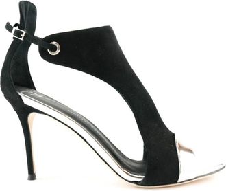 Giuseppe Zanotti Zilveren Schietschoenen - Dames - Sandalen met hakken - Grijs - 36 1/2 EU - Schoenen