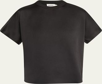 SIMKHAI Addy Short-Sleeve Combo T-Shirt