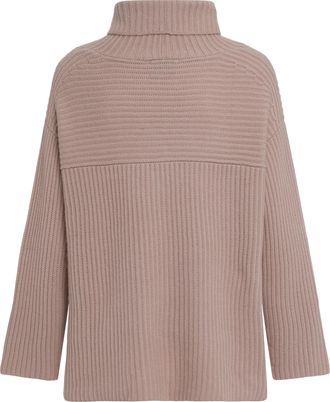 Le Kasha Womens Cashmere Turtleneck Sweater Pink