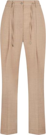 Moorer Antonia Straight Trousers - female - Moorer - Straight Trousers - Beige - XS - Trousers