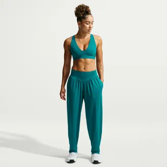 Nike Womens One Relaxed Dri-FIT Pants in Blue | IU1415-372