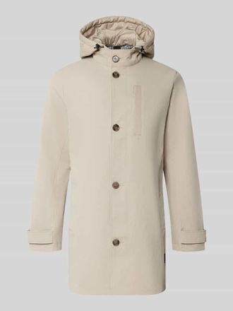 Tom Tailor Regular Fit Parka mit Kapuze in Offwhite Melange, Gr&ouml;&szlig;e XXXL