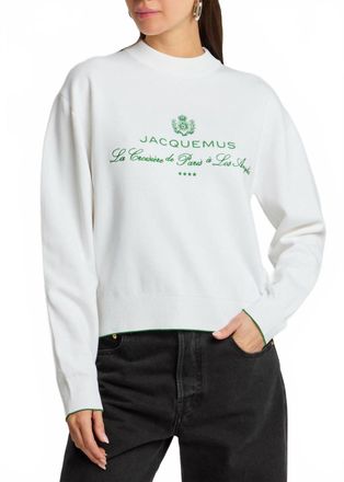 Jacquemus La Maille Venice Sweater In Hotel Address White