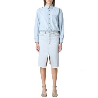 Stella McCartney Womens Blue Cotton Casual Dress