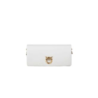 Pinko Cross Body Bags, female, White, Size: ONE SIZE Click Soft Horizontal Classic