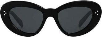 Celine Celine, Accessoires, Dames, Zwart, ONE Size, Bold Cat Eye Zonnebril