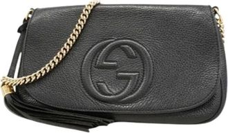 Gucci Pre-owned Cross Body Bags, female, Black, Size: ONE SIZE Pre-owned Vintage Cross Body Bag
