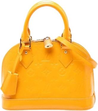 Louis Vuitton Pre-owned Alma BB - Dames - Vintage Handtas - Geel - ONE Size - Leer - Vintage