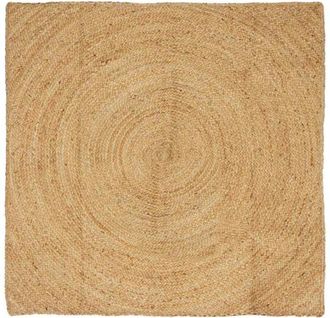 vidaXL Alfombras De &Aacute;rea Cuadrado Marr&oacute;n 160 X 160 Cm Yute Vidaxl