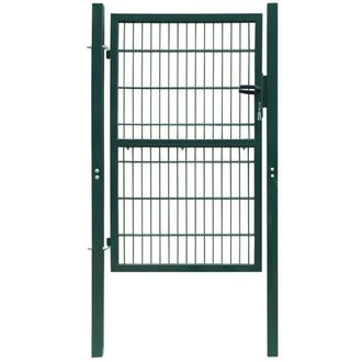 Berkfield Home 2D Fence Gate (Single) Green 106 x 210 cm