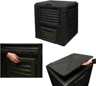 Progarden Compostador 450l 80x80x81 Cm, Compostador 450 Litros. -marca:. -material : Resina. -mediddas : 80 X 80 X 81 Cm. -color : Antracita/verde. -reciclaje O