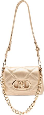 Liu Jo quilted monogram satchel - women - Polyester/Polyester/Polyurethane Resin - One Size - Gold