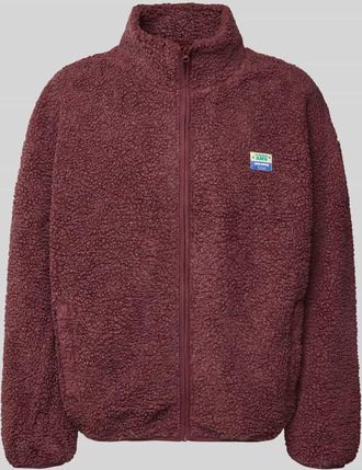 American Vintage American Vintage Fleecejacke mit Stehkragen Modell HOKTOWN in Bordeaux, Gr&ouml;&szlig;e XL