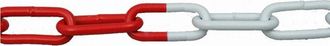 Viso Viso - Catena di segnalazione Acciaio rosso e bianco - &Oslash;6 mm - Lunghezza 15m - DIN233RB/CT
