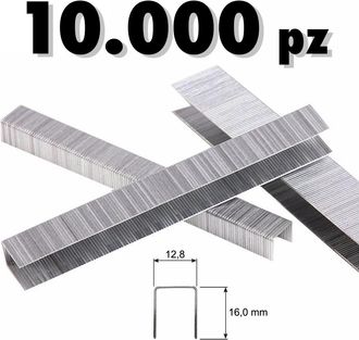Trade Shop Trade Shop - Puntos De Metal Grapas 10000pcs Proquise Pneum&aacute;ticos 12.8 X 12 Mm 8016