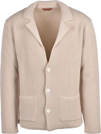 Daniele Fiesoli Truien & Vesten, Heren, Beige, M, Wol, Gebreid Vest