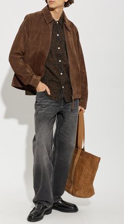 AllSaints Leopardo Shirt, Mens, Brown