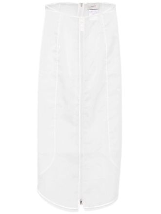 Coperni organza maxi skirt - women - Polyamide - 36 - White