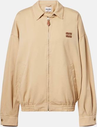 Miu Miu Chaqueta de denim con logo