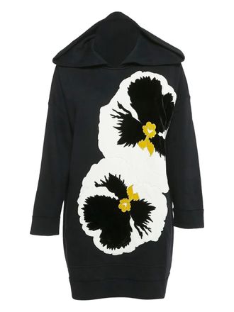 Valentino Garavani 2024 hoodie met Pansy-applicatie - Zwart