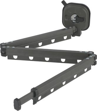 OEM Tendedero De Ropa Plegable De Pared De 3 Secciones - Barra Extensible Con Ventosa - Ahorra Espacio - Ideal Para Balc&oacute;n, Lavadero, Ba&ntilde;o, Terraza, Apart