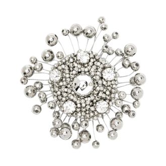 N&deg;21 Bloemenbroche - Dames - Broches - Grijs - ONE Size - Accessoires