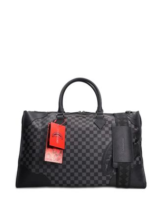 Sprayground Midnight Chateau Pyramid checkered-pattern duffle bag - unisex - PVC/Fabric - OS - Black