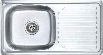 vidaXL Fregadero De Cocina Con Colador Y Sif&oacute;n De Acero Inoxidable Vidaxl