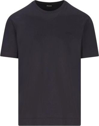 Ermenegildo Zegna Ermenegildo Zegna T-shirts en polos - Heren - T-shirts - Zwart - 2XL - Tops