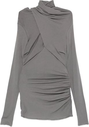 Entire studios draped blouse - women - Fabric - M - Grey