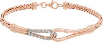Meshmerise 18K Gold 0.12 Ct. Tw. Diamond Bracelet