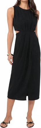Greylin Ednis Cut Out Midi Dress In Black