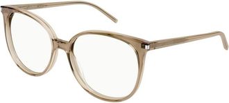 Saint Laurent 39 Round Frame - Dames - Brillen - Bruin - 54 MM - Accessoires