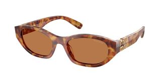 Miu Miu MUA03S 10L10I Womens Sunglasses Tortoiseshell Size 53
