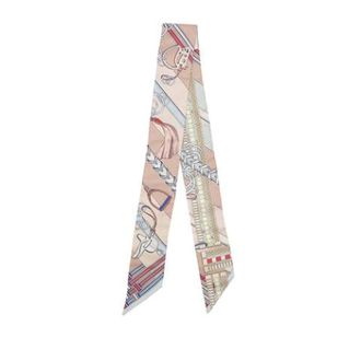 Herm&egrave;s Pre-owned Scarves, female, Multicolor, Size: ONE SIZE Pre-owned Brides et Gris Gris Twilly Scarf