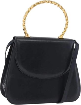 Ferragamo Pre-owned Hand Bag - Dames - Vintage Handtas - Zwart - ONE Size - Leer - Vintage