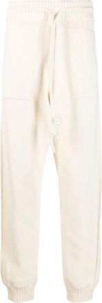 Off-white Diag-stripe Gebreide Trainingsbroek - Heren - Sweatpants - Beige - M - Katoen - Broeken
