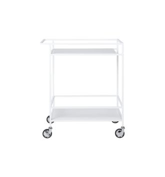 Moloo Carrito de servicio blanco con ruedas