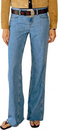 Re/Done Womens Californian Flare Jeans In Runyon