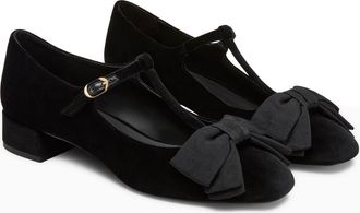Stuart Weitzman Ariella T-Strap Pump in Black at Nordstrom, Size 6.5