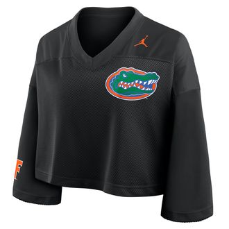 Nike Jordan Womens Florida Jersey Jordan Brand Dri-FIT College Cropped Top in Black | 0JO300AUFN-V4C