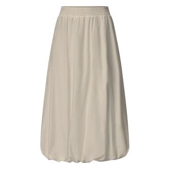 Rich & Royal Gonna in Cotone Balloon - - Skirts - Donna - Marrone - L