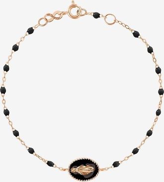 Gigi Clozeau Armband aus Ros&eacute;gold mit Medaille Madone