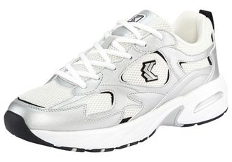 Karl Kani Sneaker KARL KANI PRIME RUNNER 2, Herren, Gr. 42,5, silber, Synthetik, Textil, Schuhe Sneaker